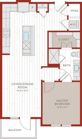 Aura Bluffview Apartments A7 Floor Plan Aura Bluffview Apartments A7 Floor Plan